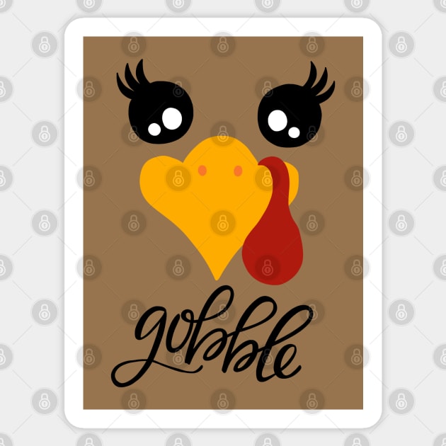 Thanksgiving Turkey Sticker by valentinahramov